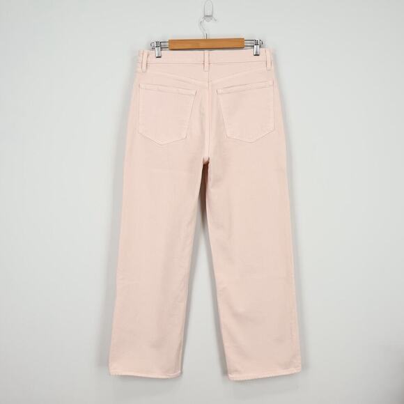 Abercrombie & Fitch High Rise 90s Relaxed Jean Light Pink 30 Short NWT - Picture 8 of 9
